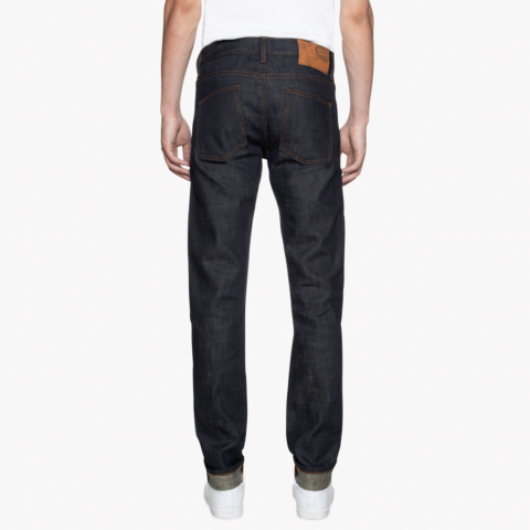 Naked And Famous Super Guy Perfect Blue Slub Stretch Selvedge Black