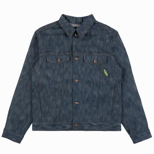 Naked and Famous-Denim Jacket with Chenille Patch-Uncle Rick 'I'm A ...