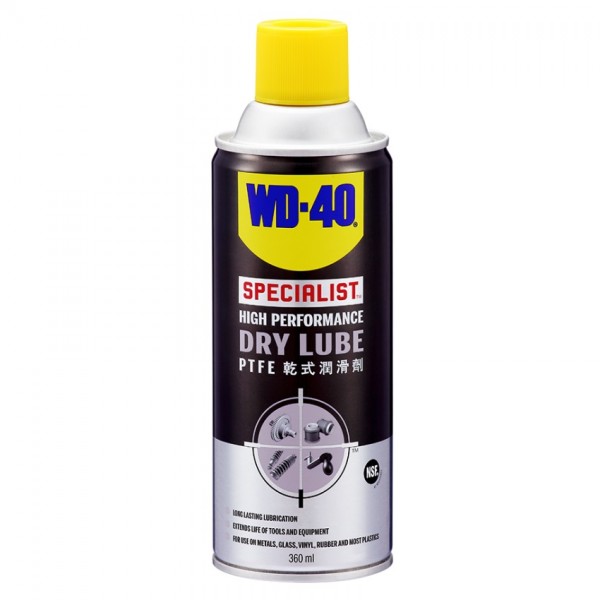 Wd40 Specialist High Performance Dry Lube Ptfe 360ml Black Riot Hk