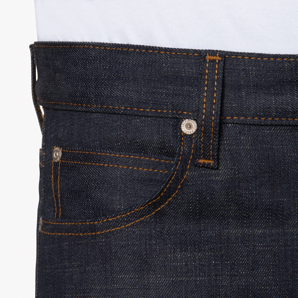 Naked and Famous-Super Guy-Perfect Blue Slub Stretch Selvedge - Black ...